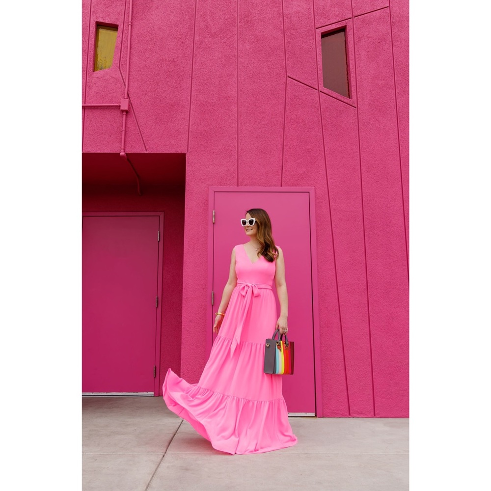 Lilly Pulitzer Maurine Maxi Dress in Prosecco Pink - Picture 2 of 8